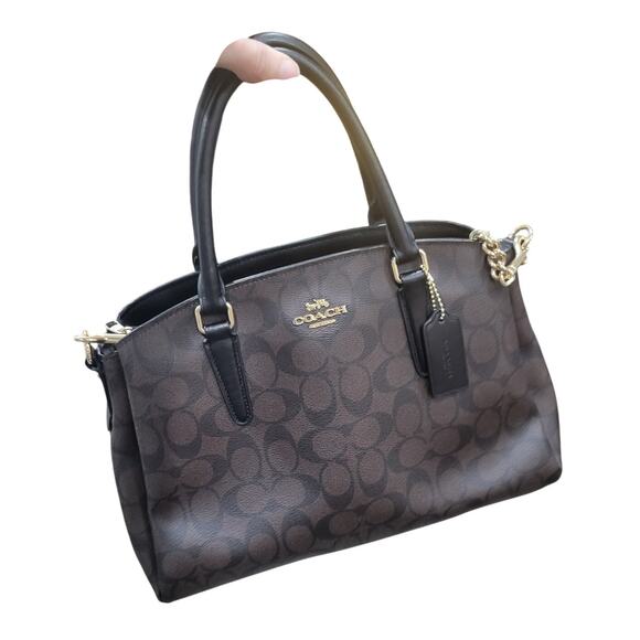 Coach Sage Carryall Signature Canvas Bag Shoulder‎ Crossbody Purse Classic - Picture 11 of 16